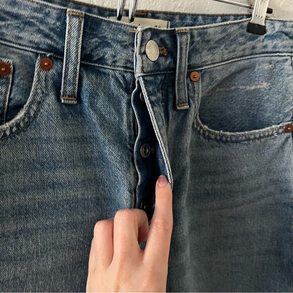 Madewell The Dadjean in Dustin Wash: Destroyed Edition - Picture 5 of 9